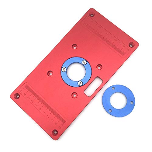 Universal Router Table Insert Plate Aluminium Alloy For DIY Woodworking Engraving Machine 235mm x 120mm x 8mm