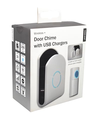 Carillon de porte Uni-Com UNC68556 blanc pour remplacer une sonnette cassée rapidement - 7