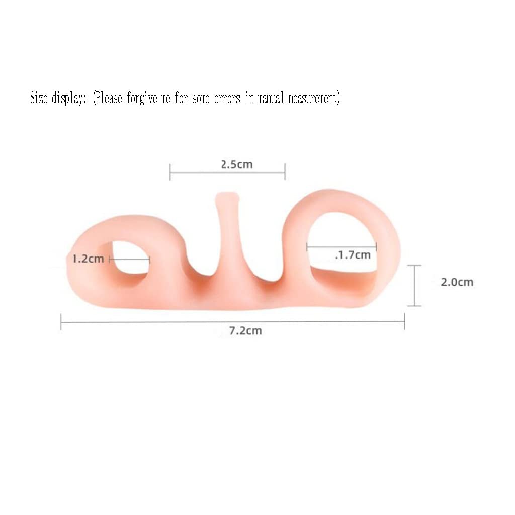 Separadores de Dedos de Gel, cojín Divisor, Corrector de Hallux Valgus, Almohadilla Suave Protectora de separación, Clip para pies, previene los Dedos en Martillo, Alivia el Dolor superpuesto