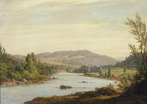 Toile paysage de rivière pour transformer un mur vide en salon apaisant