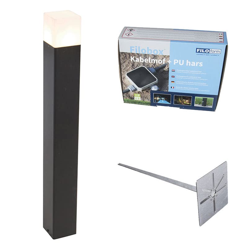 Lampada Da Esterno Denmark Moderna - 1 Luce E27, IP44, Bianco, 50cm, Dimmerabile - Foto 5