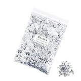 Dorake 金箔 ヘア用 成人式 金箔フレーク 銀箔 金箔シート 髪 用 金箔 髪飾り ネイル用 手芸 絵画 装飾用 レジン用 結婚式 5g シルバー