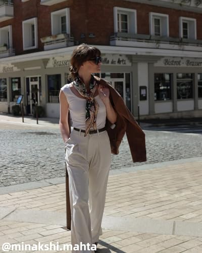 CIDER Solid Linen Blend Belted Wide Leg Pants2