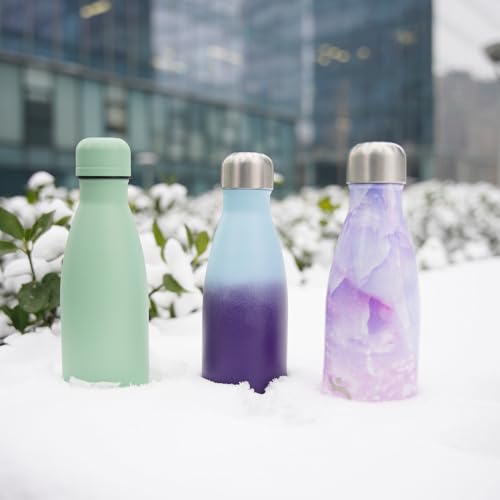 Image of Konokyo Insulated Water Bottles,12 oz Double Wall Stainless Steel Vacumm Metal Flask for Sports Travel,Ocean Dream