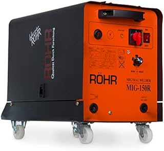 Röhr MIG-150R MIG Welder Inverter Gas Flux 150 Amp Stepless Feed MIG/MAG Welding Machine 240V High Duty Cycle  Welding Mask & Variety of Accessories Included