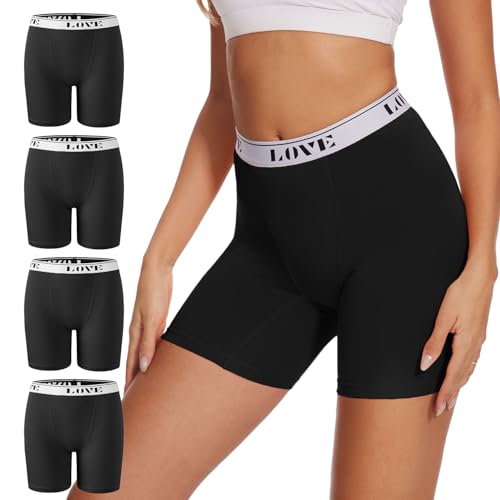 Boxer taille haute en modal pour femme POKARLA culotte shorty gainant extensible