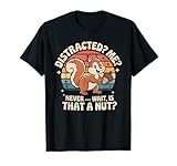 Photo Gallery distracted me funny adhd consapevolezza retro scoiattolo maglietta Photo Gallery distracted me funny adhd consapevolezza retro scoiattolo maglietta