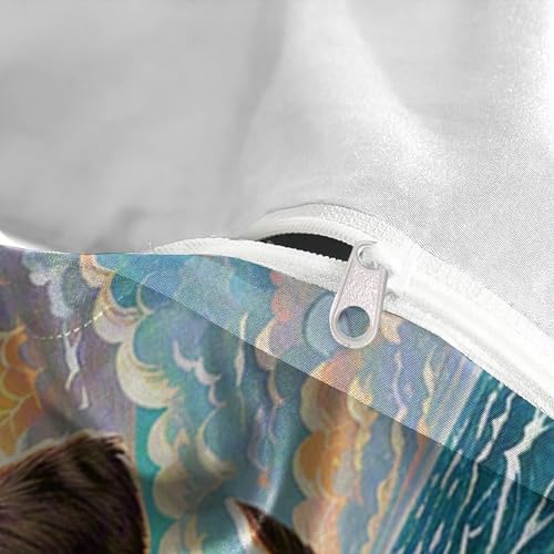 Linge de lit Beagle 3D en microfibre douce et fermeture éclair cachée 260x220cm - 8