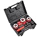 VEVOR Ratchet Pipe Threader Kit with 3 Dies, 1/2