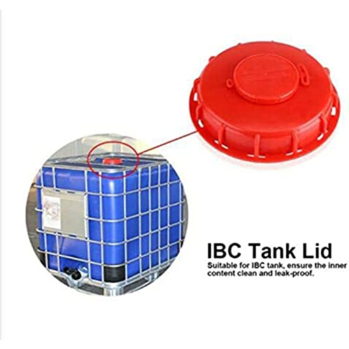 Boxonly IBC Tote Lid Cover 165mm Inner Diamater IBC Lid Tote Fittings Water Tank Cap Cover IBC Tank Lid Water Liquid IBC Tank Fitting Cap Red Cover - Image 3