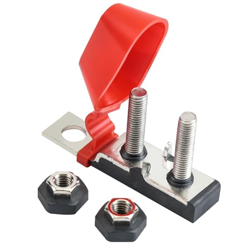 GLOSO Terminal Fuse Block, Double Studs (M8), Mounting Hole (1/2