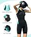 Santic Triathlon Suit for Women tri Suit Back Zipper One-Piece Swimsuits Quick-Dry with Padding(Green,M)