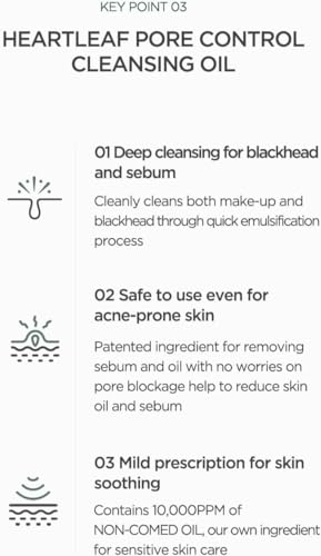 ANUA - HEARTLEAF PORE CONTROL CLEANSING OIL 200ml - Óleo De Limpeza Facial, Cleansing Oil, Demaquila