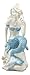 Ebros Nautical Ocean Goddess Pretty Mermaid with Blue Tail Holding Conch Shell Decorative Statue 8