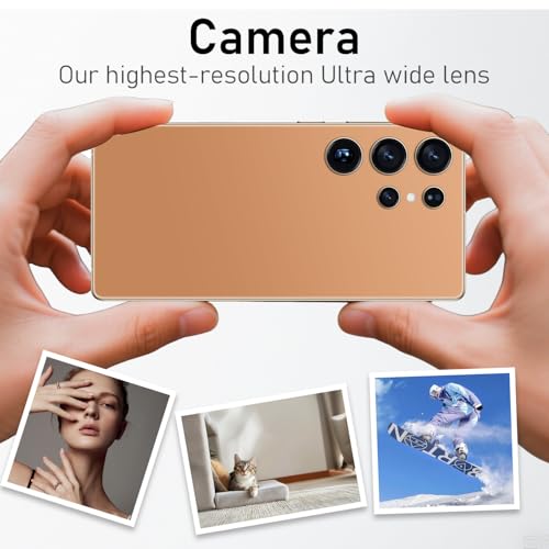 Unlocked Cell Phones C25 Ultra Smart Phone 2025 Android 14 Mobile Phone with Build-in Pen, 12GB+512GB, 7" Display, 108MP+68MP Camera 8000 mAh 5G Dual SIM (Sunset Oranges) - Image 6