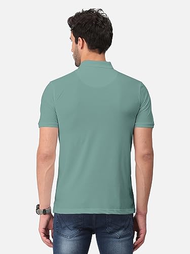 Image of BULLMER Trendy Striped Half Sleeve Polo T-shirt for Mens