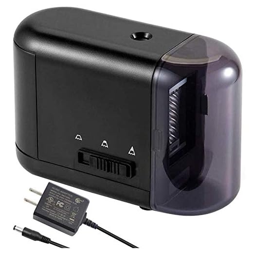 Colored Pencil Sharpener, Electric Pencil Sharpener for Colored Pencils(6-8mm), Fast Sharpen, 3 Settings, Portable Pencil Sharpener for Kids, AC/USB/AA Battery Operated with Adapter