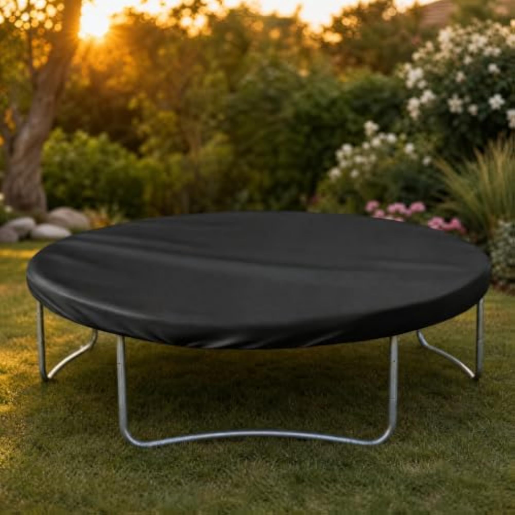 Water-Resistant Round Trampoline Safeguarding Cover