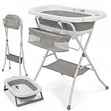 BATHBY| Bañera Plegable de Bebé y con Soporte de Patas Antideslizantes |...