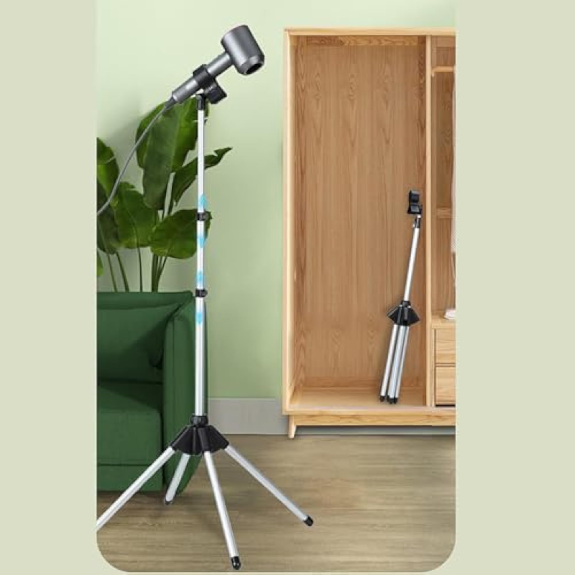 Adjustable Length Hair Dryer Stand, Heavy Duty