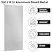 ZUQIAN 4 Pack 6061 T6 Aluminium Metal Sheet 6 x 12 x 1/16 Inch Thickness Flat Plain Plate Panel Aluminium Metal Plate Sheets with Protective Film, Aluminum Sheet for Crafting - Finely Polished