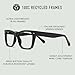 LOOK OPTIC Cosmo Reader - Stylish Unisex Ultra-lightweight Reading Glasses with Scratch-Resistant, Prescription-Quality Lenses (Full Magnification - Not Progressives) 2.00, Black