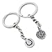 5 Pieces Keychain Keyring Door Car Key Chain Ring Tag Charms Supplies LE1M4R Horseshoe Horse Hoof