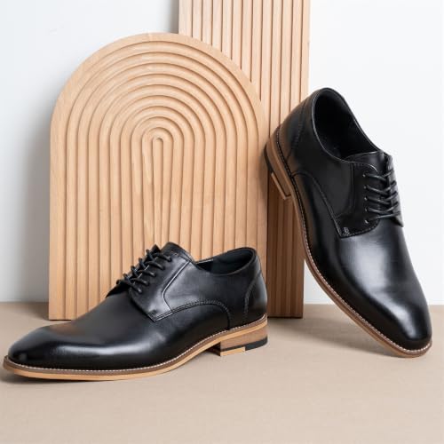 Image of Jousen Mens Dress Shoes Leather Oxford Classic Shoes Formal Business Dress Shoes for Men