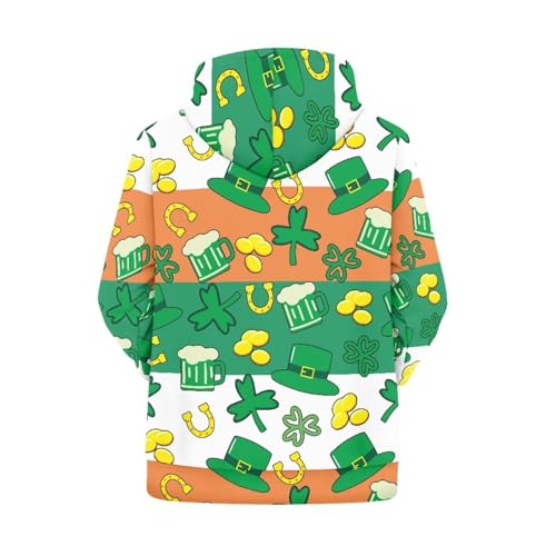 Image of Forchrinse Green Palm Tree Sea Beach Mens Hoodies Pullover Long Sleeve Fleece Hoodie Cozy Sport Casual Outwear