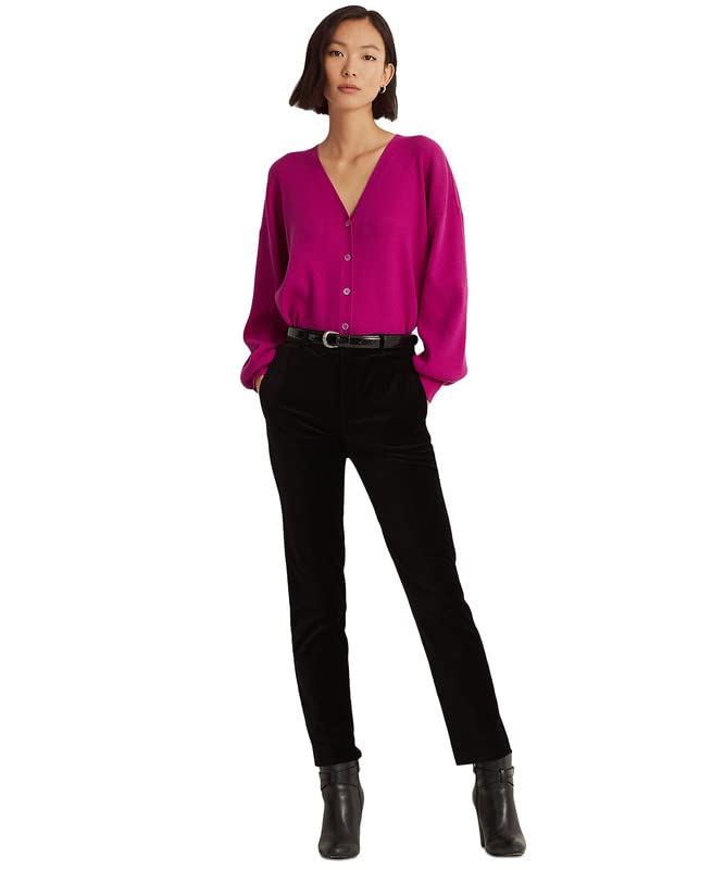 Lauren Ralph Lauren Damen Blousonärmel Cardigan, Französische Orchidee,...