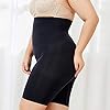 DELIMIRA Women's Shapewear Shorts Tummy Control Plus Size High Waisted Panties High Compression Thigh Slimmer Black 1X