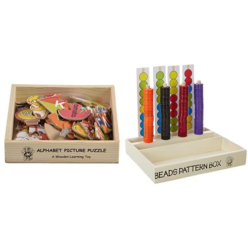 Skillofun Wildlife Picture Puzzle for 2-5 Years, Multicolour & Skillofun Wooden Beads Pattern Box, Multi Color (B098MVS1Z4) Amazon Price History, Amazon Price Tracker