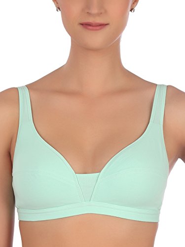 Image of Triumph Beginner Bra for Women Padded Non Wired Bra Wireless Full Coverage Lingerie for Teens Lightly Padded Cut-n-Sew Support Wide Straps Elastic Bottom Band Pack of 1