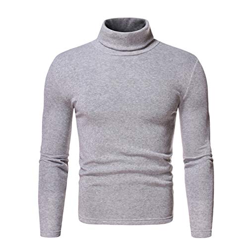 Camisa bicolor hombres ajuste delgado blusa de hombre para abajo largo sólido superior manga es camisa para hombre, gris, M