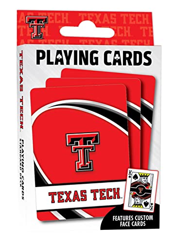 Image of MasterPieces Family Games - NCAA Texas Tech Red Raiders Playing Cards - Officially Licensed Playing Card Deck for Adults, Kids, and Family