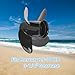 WINGOGO 48-8M8026640 10.1 X 15 Pitch 4 Blade RH 13 Spline Tooth Outboard Boat Propeller Replacement for Mercury 25-70HP Aluminum Prop with Hub Kit