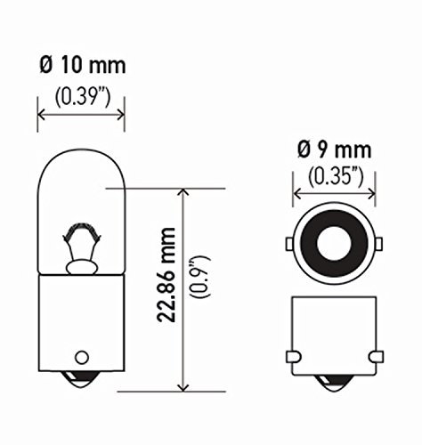 Hella Bulbo 3893 12V 4W Ba9S T2.75 miniatura 3