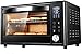 MIni Forno Elettrico 32L con Controllo Indipendente della Temperatura 0-230 gradi e 0-60 Minuti Tempi di Tostatura Rotante a 360 gradi 1500 W Doppio Strato Multifunzione in Stile Computer Forcella G