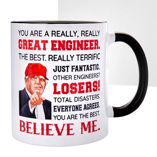 Donavibe Engineer Mug 11oz, Engineer Gifts for Men Women, Christmas, Fathers Day, Mothers Day,...
