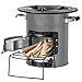 Produktbild BBQ-Toro Raketenofen RAKETE #2, Grau | Rocket Stove für Dutch Oven, Grillpfannen und vieles mehr | Rocketstove mit Brennholzgestell und Zuluftöffnungen | Feuerstelle für Dutch Oven
