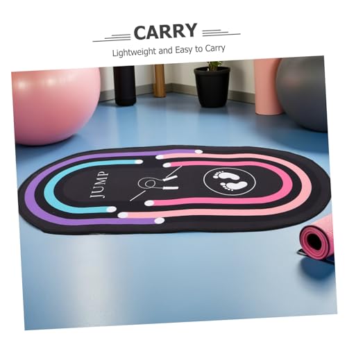 Jump Rope Mat 31.5x19 in Oval Non-slip Shock Absorbing miniatura 3