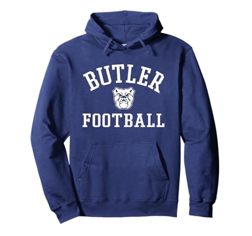 Butler Bulldogs Arch Over Football - Butler Pullover Hoodie
