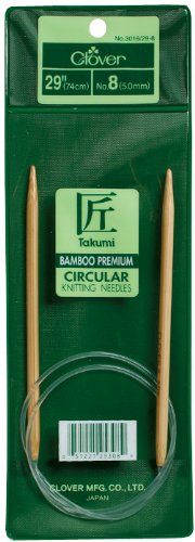 Clover 3016/29-06 Takumi Bamboo Circular 29-Inch Knitting Needles, Size 6