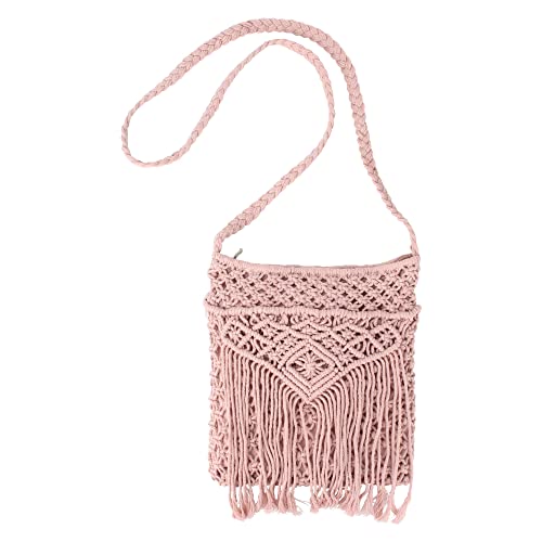 Women Small Cotton Crochet Cross-body Bag Bohemian Shoulder Bag Purse2