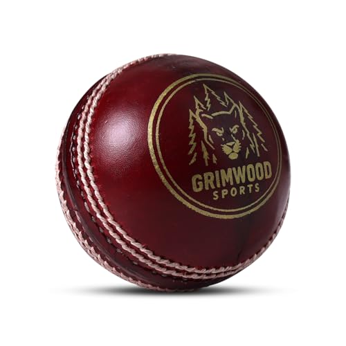 Image of Leather Ball for Cricket | Handcrafted Waterproof Design | Durable Seam & Premium Cork Ball | Match Ready Cricket Ball for Test, ODI, T20 & Practice Games (Blaze Leather Ball - Red)