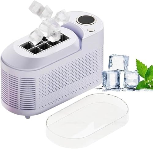 Machine à glaçons automatique domestique mini glacière portative 120W violette