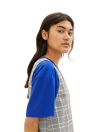 TOM TAILOR Denim Damen Kleid mit Karomuster