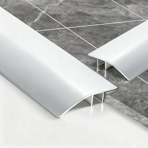 Image of 2-Piece Aluminum Floor Transition Strip Door Threshold Bar (0.9m × 4.3cm)