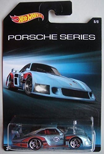 Close-up of the Hot Wheels Porsche Series 935-78 die-cast car