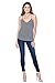 Alexander + David Womens Racerback V-Neck Camisole Tank Top Flowy Jersey Spaghetti Strap Cami